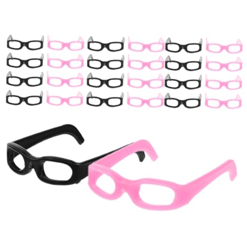 VICASKY 30st Puppenhausbrille Puppe Brille Miniatur Brille Für Puppe Retro-Mini- Puppe Kostümzubehör Für Minipuppen Puppenbrillen Miniaturgläser Kleine Brille Abs von VICASKY