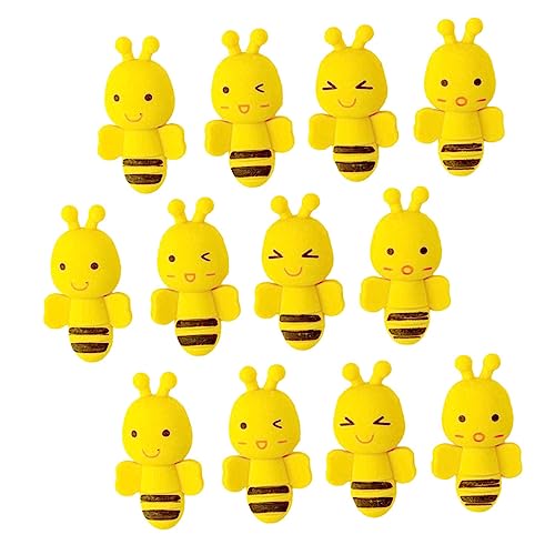 VICASKY 36St Biene Radiergummi radierer radiergummi schulsachen Geschenkidee für : Bienen-Radiergummis Bienen Radiergummis malen Radiergummis Yellow von VICASKY