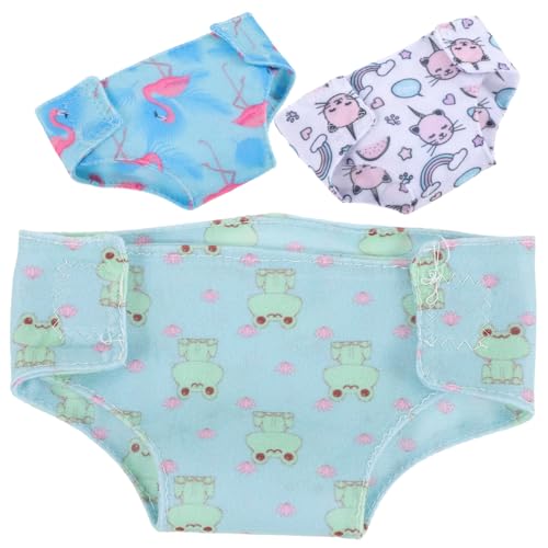 VICASKY 3St Höschen Puppen Kleidung Puppen Klamotten Puppen-Wechselkleidung-Set mit Accessoires Puppen-Wechselhöschen für puppenkleidung Höschen für Puppen Puppenhöschen Stoff von VICASKY