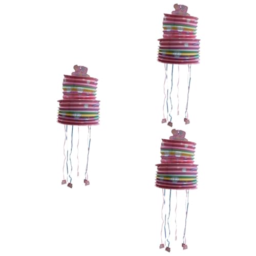 VICASKY 3St Piñata Unterwasser-Partyzubehör kinder dekor Pinata-Spielzeug für Kinder Geburtstagsfeier komfetti kinder mitgebsel kindergeburtstag Geburtstag Spielzeug Papier Rosa von VICASKY