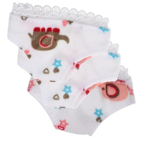 VICASKY 3St -Shorts puppenkleidung Puppen Kleidung doll Clothes Puppenunterhosen kaufen doll Accessories Spielzeugpuppenhöschen Mini- Unterhose für Stoff von VICASKY