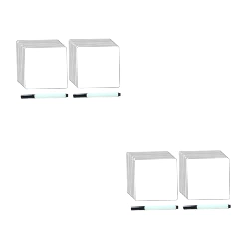 VICASKY 4 Sätze Whiteboard-aufkleber Schreibtafel Für Listenetiketten Zu Tun Löschbare Tafel Löschbares Zeichenbrett Für Rahmenlose Whiteboards Whiteboard- Pvc Weiß von VICASKY