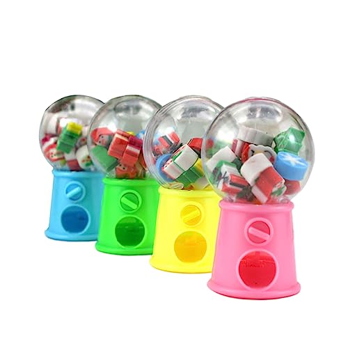 VICASKY 4 Stück Cartoon Radiergummis schulzubehör schulsachen b toys student gadgets spielzeug Kinder stationär geformte Radiergummis weihnachtsdekor zubehör Mini-Weihnachtsradiergummis von VICASKY