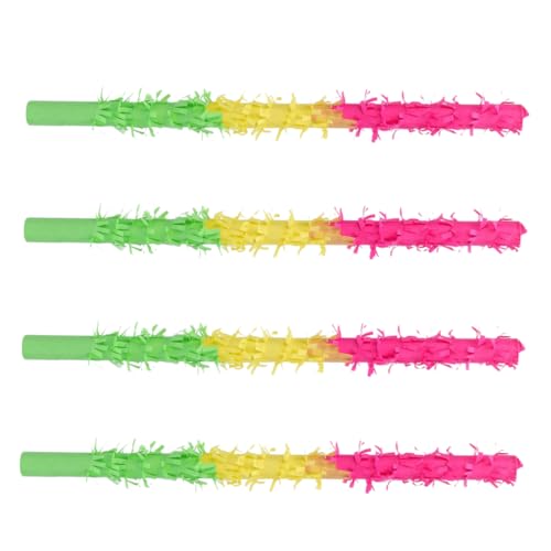 VICASKY 4 Stück Piñata-sticks Geburtstags-piñata-stick Feier-pinata Geburtstagsfeier Piñata Pinata-stick Cinco De Mayo Pinata Fiesta-piñata-stick Fiesta-gastgeschenke Piñata-buster Papier von VICASKY