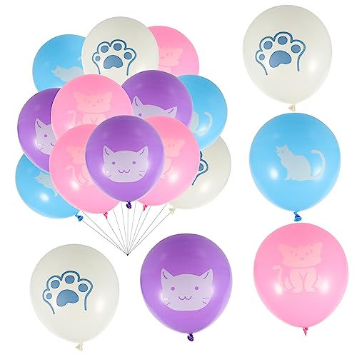 VICASKY 40St Katzenballon deckenverkleidung ballons geburtstagsballon ballonie balloons Kätzchen Zubehör Kuchen Topper Astetische Raumdekoration Geburtstagsversorgung Partyzubehör Emulsion von VICASKY