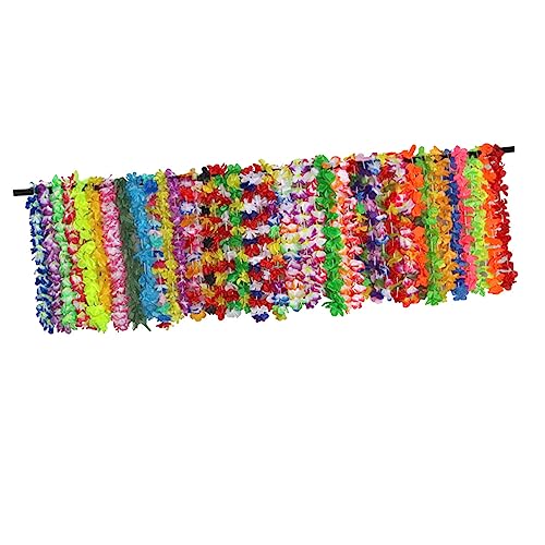 VICASKY 42St Hawaii-Halskette Luau-Girlande Halskette mit Blumengirlanden hängende Dekorationen Tropical party decorations garland necklace Blumenhalskette Hawaii-Girlande von VICASKY