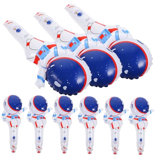 VICASKY 50 Stück Astronautenballon Cartoon-astronauten Aufblasbare Ballons Dekorativer Partyballon Folienballon Dekorationen Für Partyballons Partydekoration Neuheit Ballon Aluminiumfolie von VICASKY