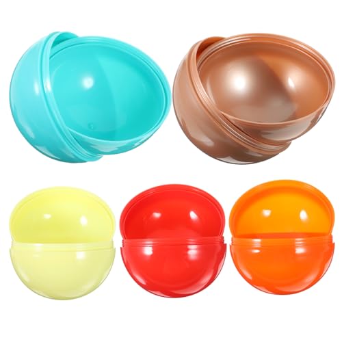 VICASKY 5St Offene Lotteriekugel geformte Bällebadbälle Gummiballmaschine jucarii pentru copii hühner einmachautomat Partygeschenk Automatenkapseln, Plastik von VICASKY