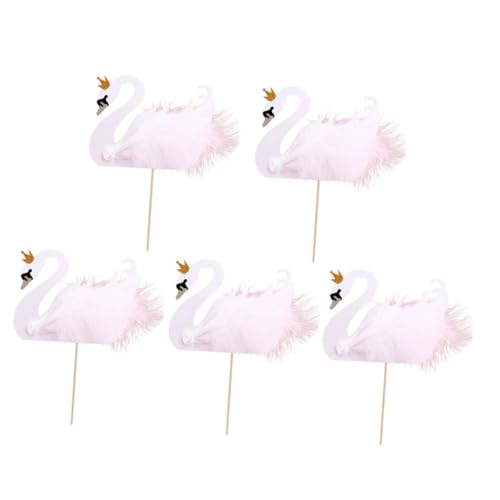 VICASKY 5st Kucheneinsatz Kuchenfahne Cupcake Topper Zum Geburtstag Dessert-topper Feenhafte Cupcake-dekorationen Geburtstagstorte Dekorationen Hochzeits-cupcake-topper Papier von VICASKY