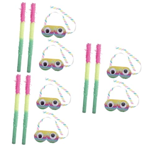 VICASKY 6 Sätze Piñata mehrfarbige Pinata-Sticks Mädchen Spielzeug brille für kinder Spielzeuge Kinderspielzeug toy Jungs-Spielzeug Pinatas-Sticks für Geburtstagsfeier Pinata-Brille Papier von VICASKY