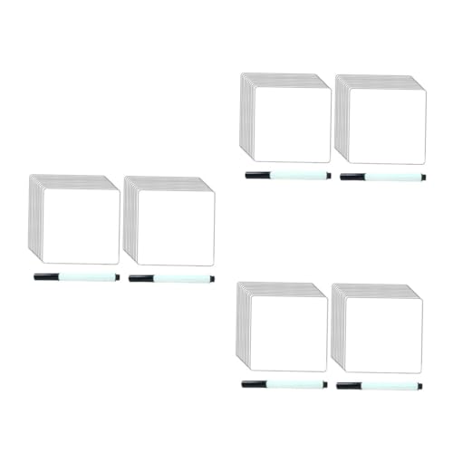 VICASKY 6 Sets Whiteboard Aufkleber Liste Whiteboard Kühlschrankaufkleber Kreidetafel Lehr Whiteboard Löschbares Zeichenbrett Für Schreibtafel Für Trocken Abwischbares Whiteboard von VICASKY