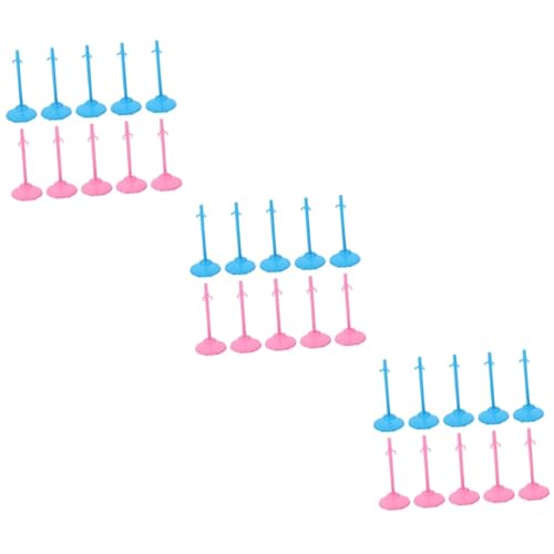 VICASKY 60 Stück Puppenständer Ständer Für Ausstellungsstücke Puppenmodellständer Mini Ausstellungsständer Geschmücktes Zubehör Puppenstütze Miniaturpuppe Verstellbarer Ständer von VICASKY