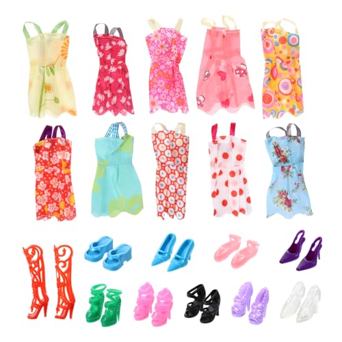 VICASKY Entzückende Puppe Kleidung Zubehör 60pcs Puppe Kleidung Set Schuhe Handgemachte Dress up Spielzeug von VICASKY