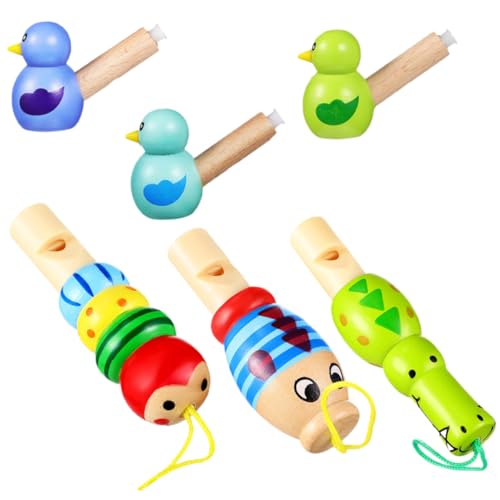 VICASKY 6er Set Cartoon Tierförmige Trillerpfeifen Niedliche Spielzeuginstrumente Für Perfekt Für Partys Und Rollenspiele Zufällige Farben Und Designs von VICASKY