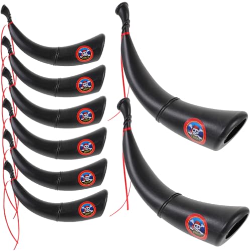 VICASKY 8 Stück Halloween Piratenhorn Piratenhorn Cosplay Signalhorn Piratenspielzeug Partyhorn Pirat Cosplay Horn Halloween Requisiten Signalhornspielzeug Spielt Halloween Spielzeug von VICASKY