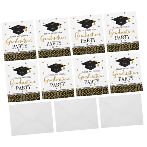 VICASKY 8Stücke Einladungskarten zur Abschlussfeier Einladungskarten für Graduierungspartys Dekorative Karten mit für Kontaktdaten zum mit Freunden VICASKY 8Stücke Einladungskarten zur Abschlussfeier Einladungskarten für Graduierungspartys Dekorative Karten mit für Kontaktdaten zum mit Freunden von VICASKY