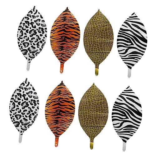 VICASKY 8st Ballon Mit Tiermuster Zoo-tier-ballon Geburtstagsfeier Ballon Tierballons Aus Folie Zebra-ballon Ballons Mit Leopardenflecken Premium-ballon Motto-party-ballon Aluminiumfolie von VICASKY