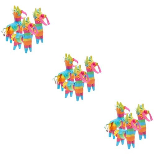 VICASKY 9 Stk Mexikanische Piñata gefüllte Piñata schöne Esel-Pinata bunte Pinata Piñata für Fiesta Spielzeug wandverkleidung snoep Cinco de Mayo Kinderpinata handgefertigte Piñata Papier von VICASKY