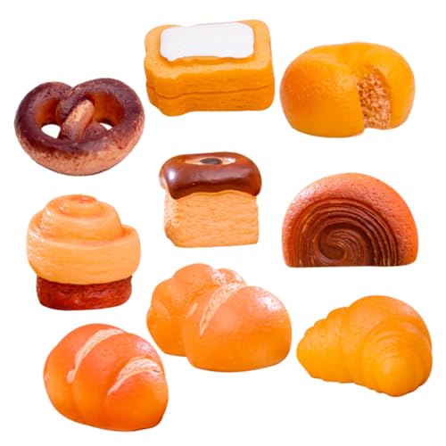 VICASKY Puppenhaus Set 9pc Miniatur Lebensmittel Modelle Simuliert Mini Kuchen für Pretend Play von VICASKY