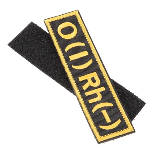 VICASKY Blutgruppen Patch für Rucksack und Kleidung Dekorativer und Langlebiger Aufnäher und Outdoor Sportarten und VICASKY Blutgruppen Patch für Rucksack und Kleidung Dekorativer und Langlebiger Aufnäher und Outdoor Sportarten und von VICASKY
