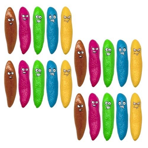 VICASKY Finger Schleuder Lustige Fake Poop Finger Toys Für Partys Und Scherze Kreatives Mitgebsel Für Kindergeburtstage Und Spielspaß Bunten Farben von VICASKY