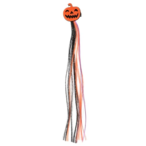 VICASKY Halloween Kürbis Haarspange Haarspangen Haarnadel Perücke Haarbänder Dekor Kopfschmuck Für Halloween Haar Accessoires Haarverlängerung Haarspange Künstliche Haarspangen von VICASKY