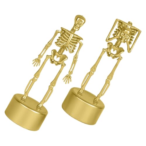 VICASKY Halloween-Trophäe 2 Stück Halloween-Skelett-Figur Skelett-Trophäen Tischdekoration Halloween-Party-Dekoration Für Kinder Und Erwachsene Auszeichnungen Und Preise von VICASKY