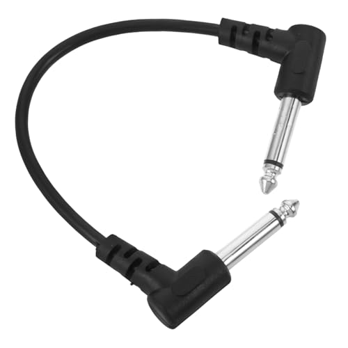 VICASKY Kabel Für Elektrische Gitarre Geflochtener Draht Gitarrenpedalkabel Trs Zu Xlr Patchkabel Für Pedalboards Musik Draht Gitarrenausgangsbuchse Gitarren-patchkabel Black Pvc-leder von VICASKY