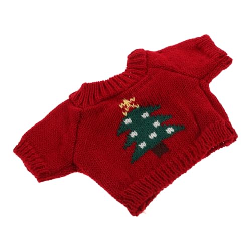 VICASKY Kleidung Für Puppen Spielzeugbären-Pullover Groß Für Puppen Spielzeugbären-Pullover Zarte Puppenkleidung Puppenkostüm Bären-Sweatshirt Wiederverwendbare Puppenkleidung Weihnachtsstoff Süßes von VICASKY