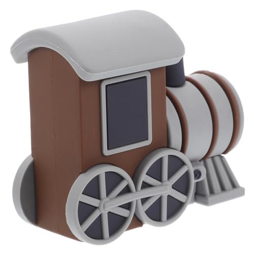 VICASKY Kleine Zug-kuchendekoration Rennwagen-cupcake-topper Kuchendeckel Flugzeug -kuchen-deckel Kuchendekorationen Für Die Babyparty Tortenaufsatz Für Die Babyparty Kieselgel Grey von VICASKY