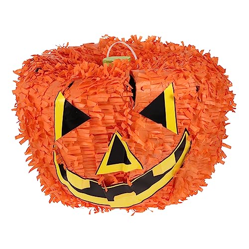 VICASKY Kürbis Piñatas Dekorationen Halloween-Kürbis-Ornament Halloween- Outdoor- für Kürbisse halloween pinata halloween deko Partygeschenk Kinderpinata Papier Orange von VICASKY