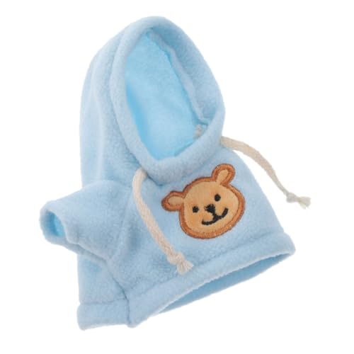 VICASKY Kuscheltier Kleidung Für 20cm Teddybären Blaue Sweatshirt Outfit Für üschbären Und Puppen Niedliche Handgemachte Bekleidung Für Puppenkleider Zubehör von VICASKY