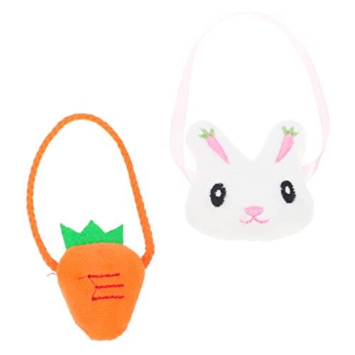 VICASKY Ostern Themen Messenger Tasche Karotten Tasche Set Für Puppe Mini Entzückende Tasche Puppe Kleidung Decor Zubehör von VICASKY