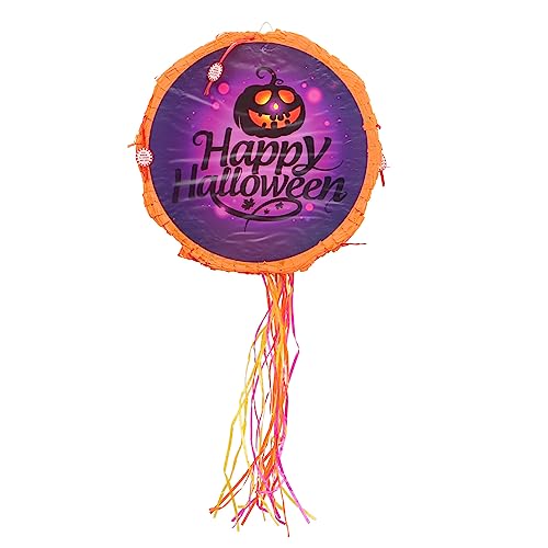 VICASKY Piinata Halloween Spielzeug Für Draußen Kinderlaterne Halloween-spielzeug Pinata Mit Mexikanischem Thema Halloween-ornamente Fröhliche Halloween-dekorationen Papier Violett von VICASKY