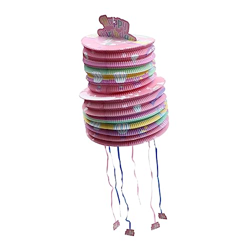 VICASKY Piñata komfetti kinder mitgebsel kindergeburtstag wischtelgeschenk Laternenverzierung Geburtstag Spielzeug Pinata-Hit-Spielzeug gefülltes Spielzeug Papier Rosa von VICASKY