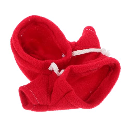 VICASKY Plüschbärenkleidung Kleinkindspielzeug Kätzchen Tierspielzeug Plüschbär Kleidung Hoodie für Plüschtiere Babykleidung für Puppen Kleidung für Plüschpuppen Stoff rot von VICASKY