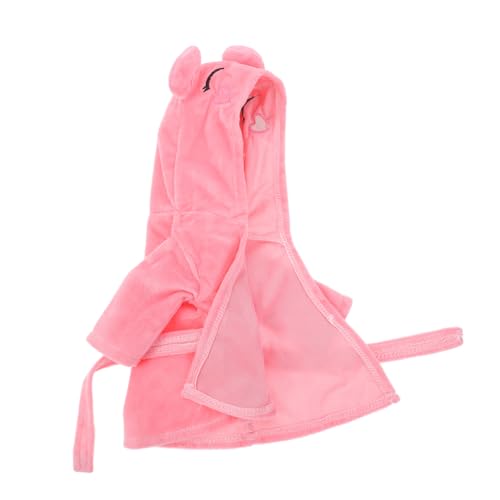 VICASKY Puppenpyjama Puppenoverall Kleidung Für Neugeborene Puppenzubehör Für Neugeborene Puppenkleidungszubehör Puppen-Outfits Kleidung Für Puppe Zubehör Für Babypuppen Rosa Flanell von VICASKY