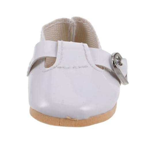 VICASKY Puppenschuhe Puppen Schuhe Zubehör Puppen Schuhe für Accessoires Puppen Kleidung Puppen Accessoires Weiße Schuhe für Babys weiße Abendschuhe für Mädchen Babyschuhe Light Grey von VICASKY