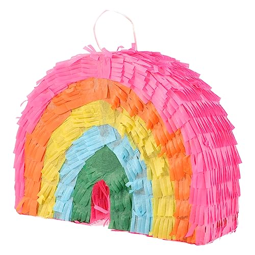 VICASKY Regenbogen-Piñata Party-Piñata Spielzeug für Kinder und Mädchen Foto babyshowerparty kinder mitgebsel kindergeburtstag Pinata-Spielzeug Geburtstag Piñata Papier Colorful von VICASKY