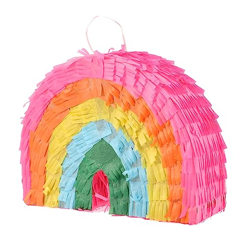 VICASKY Regenbogen-piñata Girlande Pinata Geburtstag Piñata Für Kinderpartys Geschlecht Offenbaren Süßigkeiten Bausatz Kleine Piñatas Kuchen Mini-piñata Papier Colorful von VICASKY