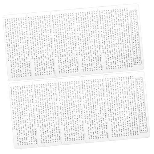 VICASKY Sanskrit -Karte Chinesische Feng-Shui-Karte Chinesische Karte Buddha- -Karte Amulettkarte Zum Schutz Feng Shui Amulettkarte Chinesisches Feng-Shui- Transparent PVC von VICASKY