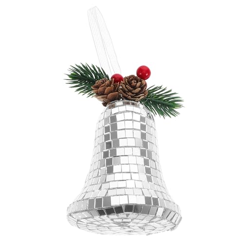 VICASKY Weihnachtsbaumglocken Weihnachtsbaum Dekoration hängende weihnachtsverzierung Weihnachtsschmuck für Baum trendiges Dekor Discokugel Disco-Kugel-Tischdekoration Schaum Silver von VICASKY