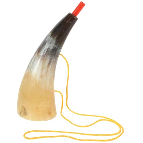 VICASKY Wikingers Horn, Pirat Cosplay Wikingers Blashorn Dekoratives Blashorn Wikingers Kostüm Zubehör Piraten Horn Wikingers Partyzubehör Wikingers Blasinstrument Für Cosplay Prop von VICASKY