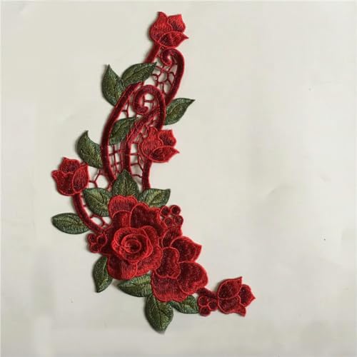 Stickerei Dreidimensionale Blumen Hohlspitze Kragen Dekoration DIY Kleidung Nähzubehör Spitzenstoff 1pc von VICIYOO