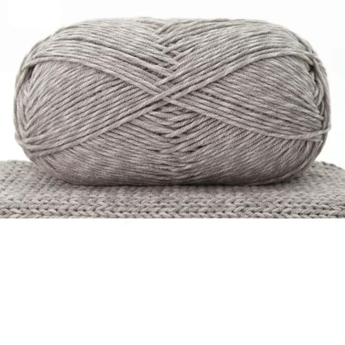 VICIYOO 1 Stück 100 g Baumwollgarn zum Handstricken, Acryl-Häkelgarn, handgefertigt, DIY-Pullover, Mütze, Schal, Linie, 240 m von VICIYOO