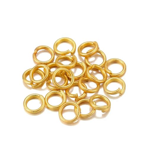 100–200 Stück/Los 4 5 6 8 10 mm Schlaufen offene Biegeringe Spaltringe Bastelverbinder für DIY-Schmuckherstellung Zubehör-Mattgold-3,0 mm x 200 Stück von VIEPGJ