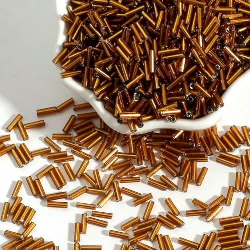 100 Stück/Los 2 x 7 mm tschechische Glasperlen, lange Röhre, runde Silverline-Glasperlen, lose Abstandsperlen für Kleidungszubehör, braun, 2 x 7 mm, 5 g, 100 Stück 100 Stück/Los 2 x 7 mm tschechische Glasperlen, lange Röhre, runde Silverline-Glasperlen, lose Abstandsperlen für Kleidungszubehör, braun, 2 x 7 mm, 5 g, 100 Stück von VIEPGJ