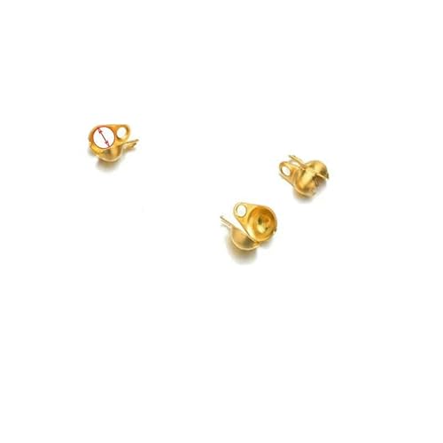 100 Stück/Los Edelstahl 18 Karat Gold 1,5 2 2,4 3,2 mm Kugelkette Kalotte End Crimp Bead Connector für DIY Schmuckherstellung Lieferant-Gold 2,0 mm von VIEPGJ