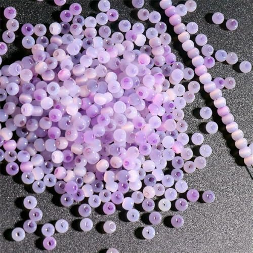 130 Stück 4,0 mm Katzenaugenperlen 6/0 glatte Jade-Imitat-Glasperlen für die Herstellung von DIY-Schmuck, Bettelarmband, Halskettenzubehör, gemischtes Lila, 5–4,0 mm, 130 Stück 130 Stück 4,0 mm Katzenaugenperlen 6/0 glatte Jade-Imitat-Glasperlen für die Herstellung von DIY-Schmuck, Bettelarmband, Halskettenzubehör, gemischtes Lila, 5–4,0 mm, 130 Stück von VIEPGJ