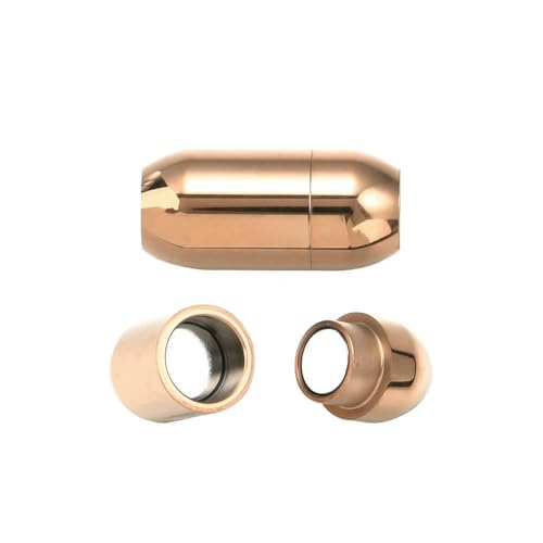 2 Stück bunte Magnetverschlüsse aus Edelstahl für Lederbandarmbänder, Endverschluss, Magnetschnalle, DIY-Schmuckherstellung, poliertes RG-Gold, Loch 4,0 mm, 2 Stück 2 Stück bunte Magnetverschlüsse aus Edelstahl für Lederbandarmbänder, Endverschluss, Magnetschnalle, DIY-Schmuckherstellung, poliertes RG-Gold, Loch 4,0 mm, 2 Stück von VIEPGJ
